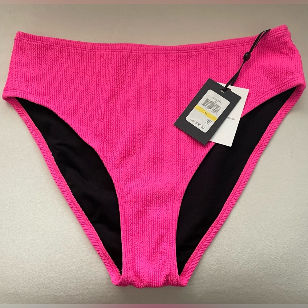 NWT DKNY Swimsuit Bottoms Size M Pink Color